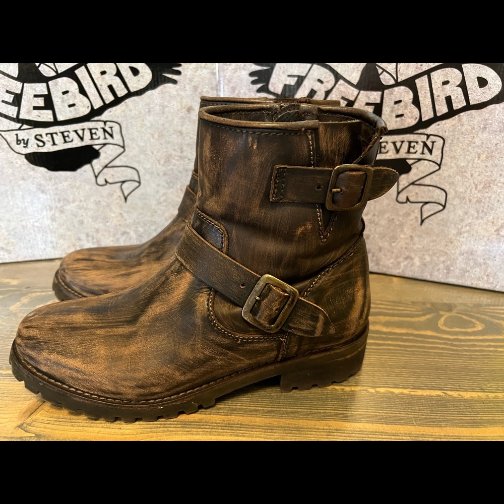 Freebird black distressed Biker Boots